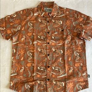 Howler Brothers Casual Button Down Shirt Retro Style